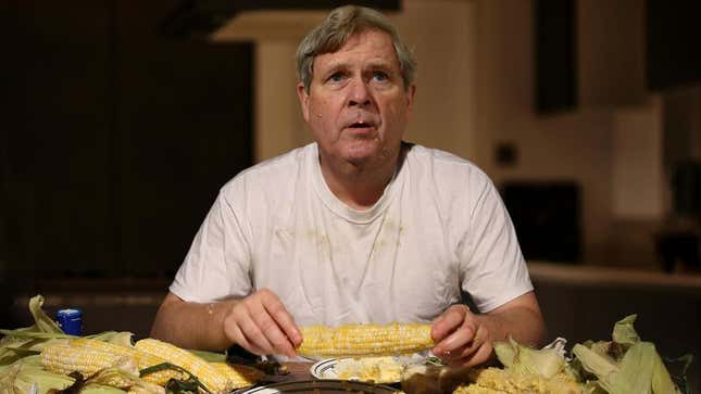 Image for article titled Depressed, Butter-Covered Tom Vilsack Enters Sixth Day Of Corn Bender After Losing VP Spot