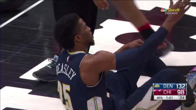 The Nuggets Almost Inbounded This Ball