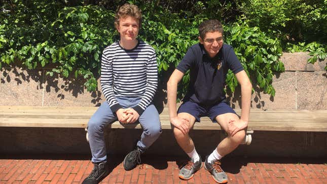 Henry Williams, left, and David Oks in May