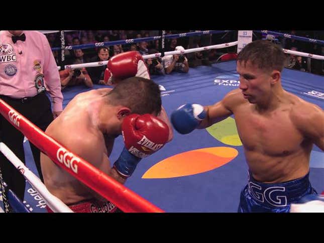 Gennady Golovkin's Crushing Overhand Knockout Punch, In Slow Motion