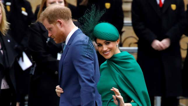 Image for article titled Somewhere in California, Meghan Markle Has A Satisfied Smile