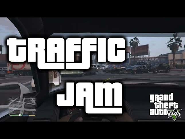 Insane <em>GTA V</em> Traffic Jam Happens All By Itself
