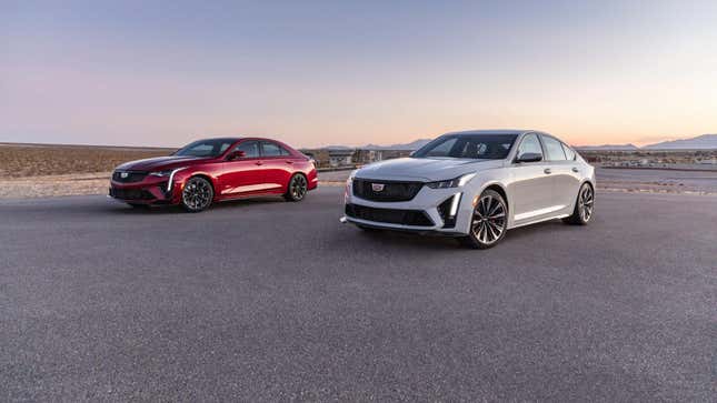 Image for article titled Here Are The 2022 Cadillac CT4-V And CT5-V Blackwings Before You&#39;re Supposed To See Them