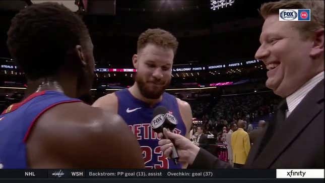 Blake Griffin Vents About The Pistons' Focus, Right Before Reggie Jackson Goofs Around For The Camera