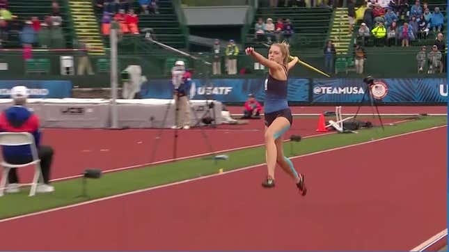 Javelin Throw Does Not Go As Expected