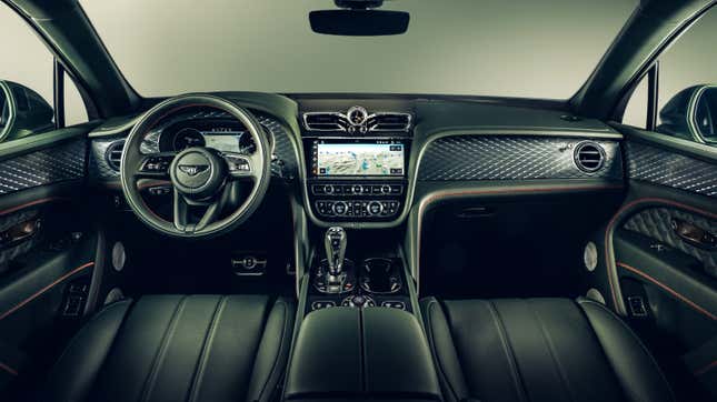 2021 Bentley Bentayga cockpit in Cumbrian Green