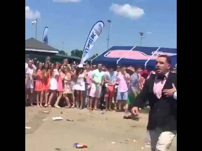 A Bunch Of Bros In Pastel Shirts Brawled At The Kentucky Oaks