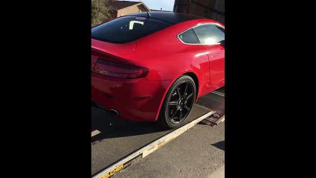 Here's How Not To Load An Aston Martin Onto A Truck