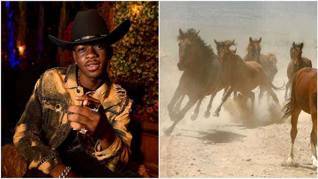 Here’s “Old Town Road” made with horse sounds