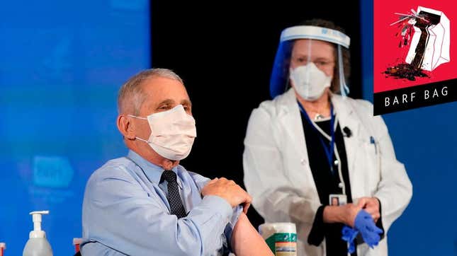 Image for article titled Dr. Fauci Gets the Covid-19 Vaccine One Day After a Bunch of Congressional Covid-Deniers