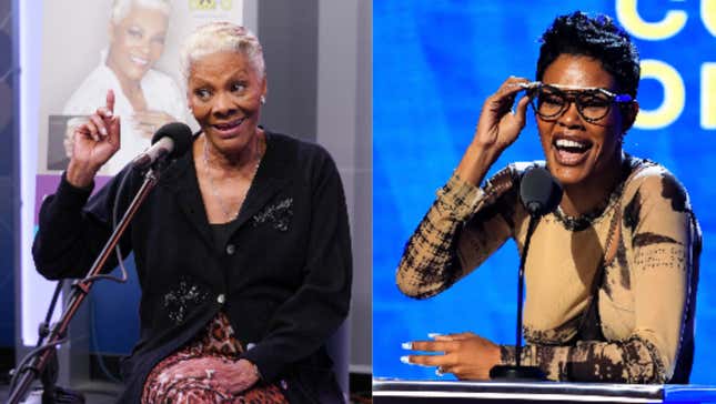 Dionne Warwick performs on SiriusXM’s Soul Town channel on March 28, 2019; Teyana Taylor speaks onstage at the BET Hip Hop Awards 2019 on October 5, 2019.