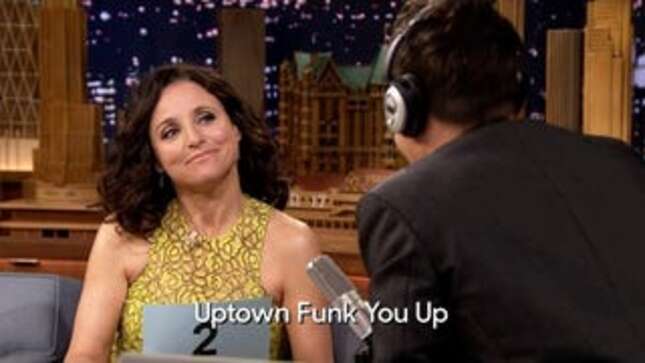 Watch Julia Louis-Dreyfus Funk Up Jimmy Fallon's Whisper Challenge