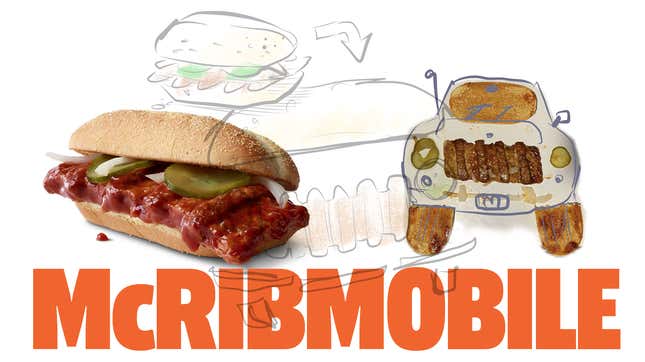 Image for article titled How To Turn A McRib Into A Car