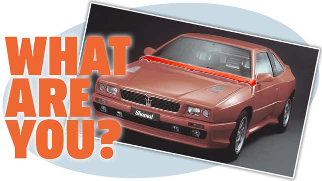 Image for article titled Let&#39;s Talk About The Maserati Shamal&#39;s Weird Windshield &#39;Spoiler&#39; Thing