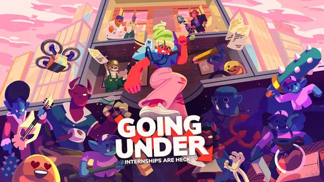 Image for article titled Going Under Is Another Roguelike In A Hellish Setting: Late Stage Capitalism