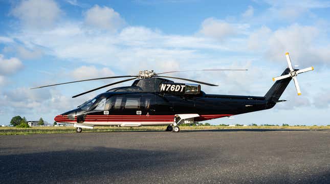 Image for article titled For Sale: A Gold-Slathered Sikorsky S-76B Helicopter Owned By Soon-To-Be Former President Trump