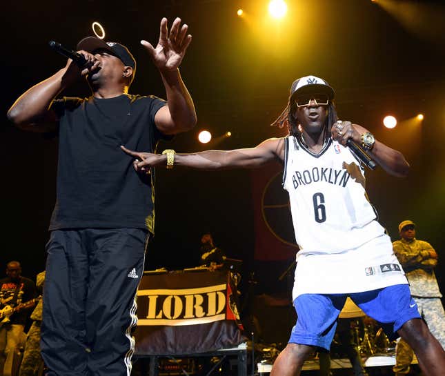  Rappers Chuck D (L) and Flavor Flav of Public Enemy are not on the same page regarding the group’s support of Senator Bernie Sanders. 