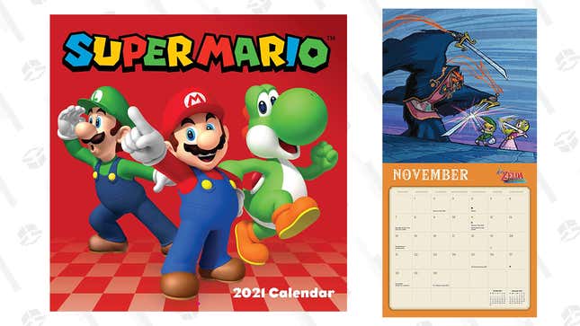 Super Mario 2021 Calendar | $7 | Amazon
The Legend of Zelda 2021 Calendar | $7 | Amazon