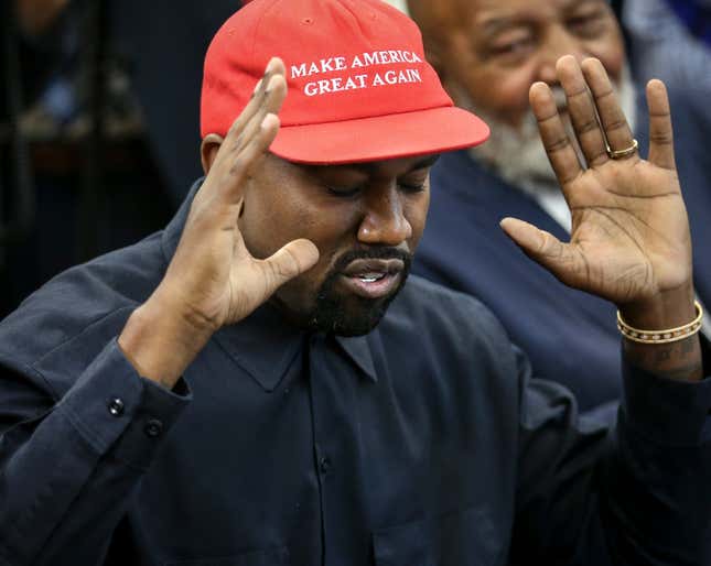 Image for article titled MAGA Millions: Kanye West Named Highest-Paid Hip-Hop Act of 2019