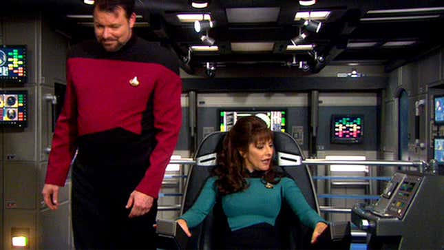 Its your favorite Enterprise characters, Riker and Troi!