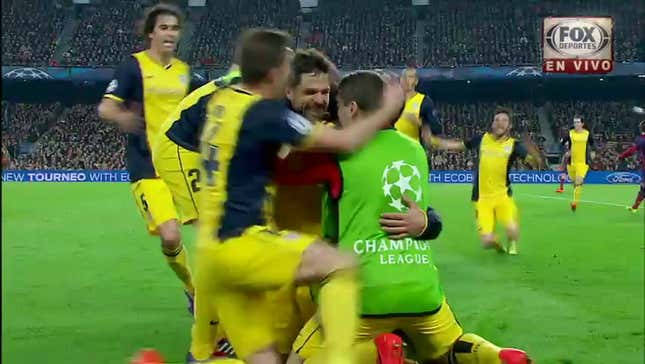Watch The Stunning Champions League Strike That Put Atléti Up On Barça