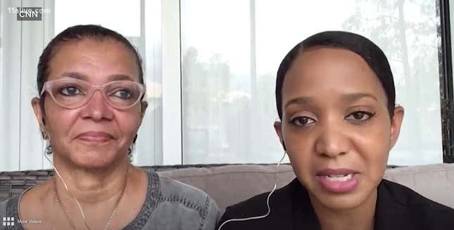 Tamla Horsford’s mother Elizabeth Potts (L) and sister, Summer St. Jour Jones