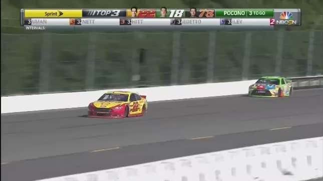 Kenseth Wins NASCAR Race After Everyone In Front Of Him Runs Out Of Gas