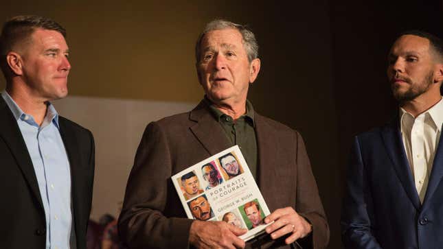 Image for article titled George W. Bush Is Selling A Book of His Art, Unfortunately