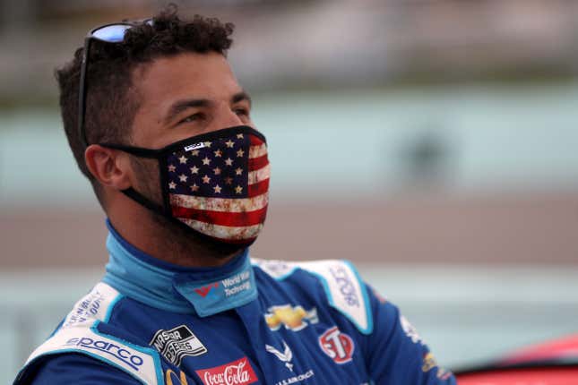 Image for article titled When Boredom Hits an Old Racist: Trump Hate Tweets About Bubba Wallace and NASCAR’s Ban on Confederate Flag