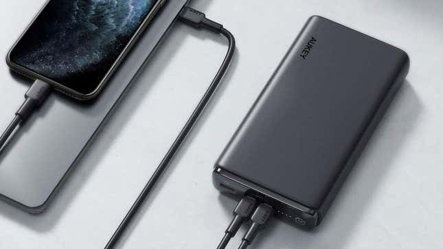 Aukey 60W 26,800mAh USB-C PD Power Bank | $56 | Amazon | Use code PYN3RRGG 