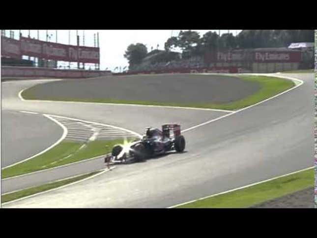 Taking Out The Pit Entry Cone = Ten Points (And A New Front Wing)