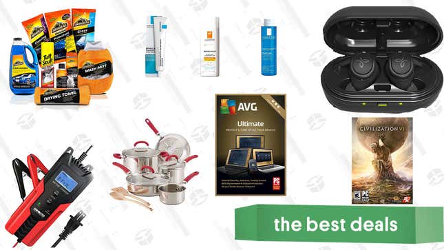 Image for article titled Tuesday&#39;s Best Deals: Jay Bird Headphones, Armor All Car Cleaning Kit, Rachael Ray Cookware, Civilization VI, and More