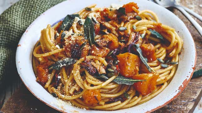 Super Squash, Sage, & Shitake Pasta [Image provided by Publisher]