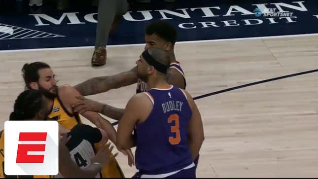 The Crappy, Grumpy Suns Took Two Cheap Shots At Ricky Rubio