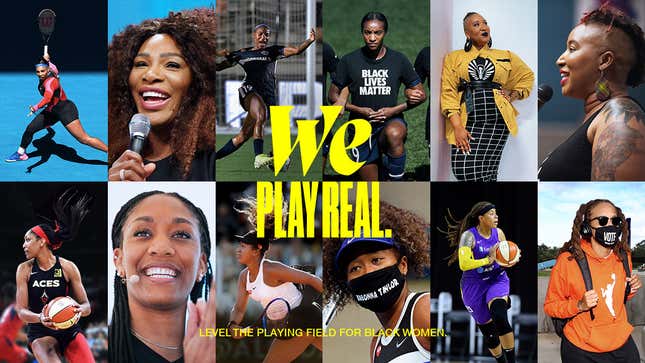 Image for article titled Nike Celebrates Black Women With Social Media Campaign, Pitch Competition and New Film &#39;We Play Real&#39;