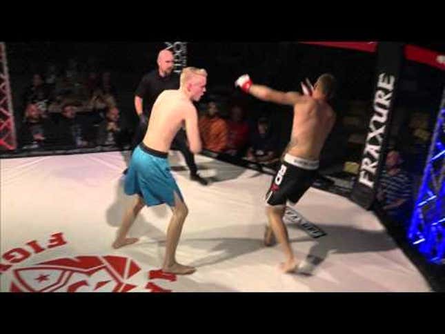Amateur MMA Fighter Gets His Dang Tooth Knocked Out Of His Dang Head