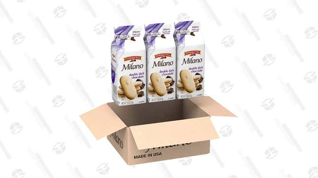 Pepperidge Farm Milano Cookies, Double Dark Chocolate, 7.5 oz, Bag, 3-count | $7 | Amazon