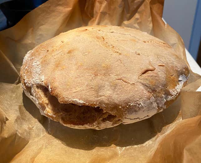 Looks like bread alright! Explanation of gaping mouth in the text