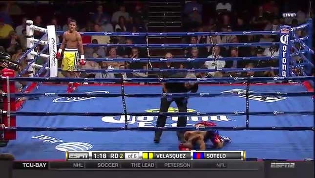 Boxer Gets Punched In The Dick So Hard He Can't Continue, Loses Fight