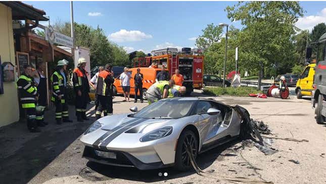 Engineers Are Investigating Why This Ford GT Burned To The Ground In Germany