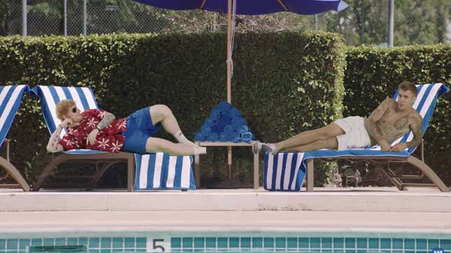 Image for article titled Ed Sheeran and Justin Bieber Desperately Want to Be Memes