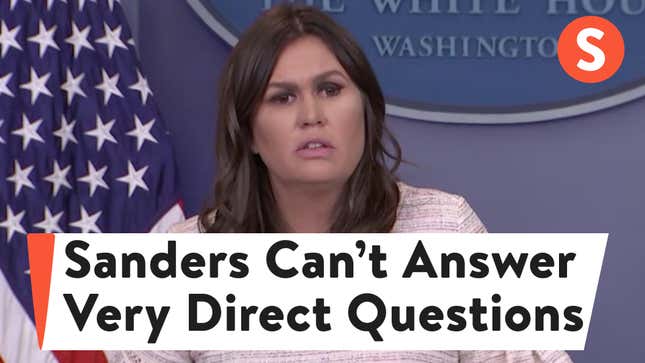 Sarah Huckabee Sanders Answers Direct Questions On Syria With Next-Level Gibberish