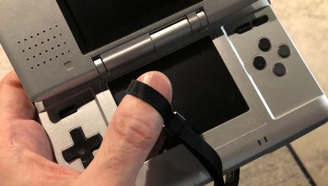 The Nintendo DS thumb strap: Not Nintendo’s best idea.