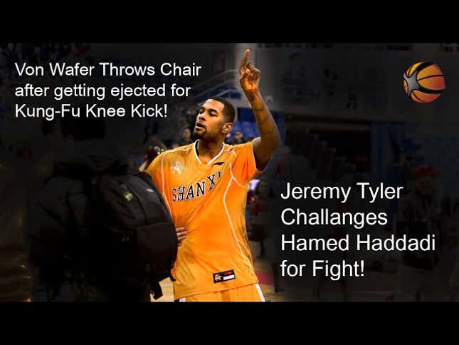 Von Wafer Ejected From Chinese Basketball Game After Flying Dick-Punch