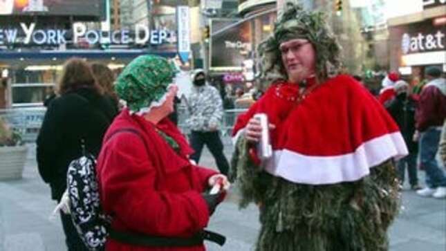 NYC's Millions March Totally Annoyed These SantaCon Attendees