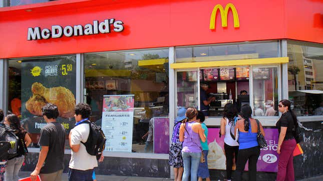 Image for article titled Peruvians rally for workplace safety after deaths of 2 McDonald’s workers
