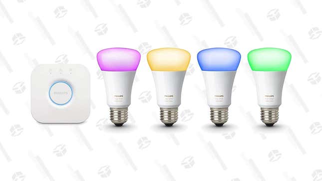 Refurb Philips Hue 4-Bulb Starter Kit with Hub | $120 | Woot