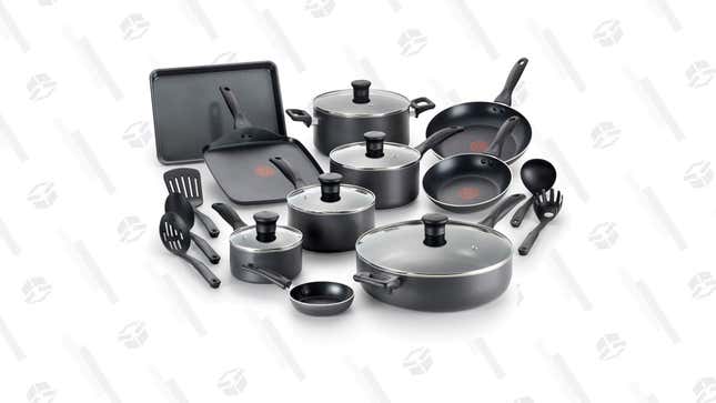 T-Fal Easy Care Non-Stick Dishwasher Safe Cookware Set | $60 | Walmart