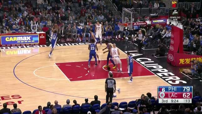 Joel Embiid Flips Out After Ben Simmons Fights Him For A Rebound
