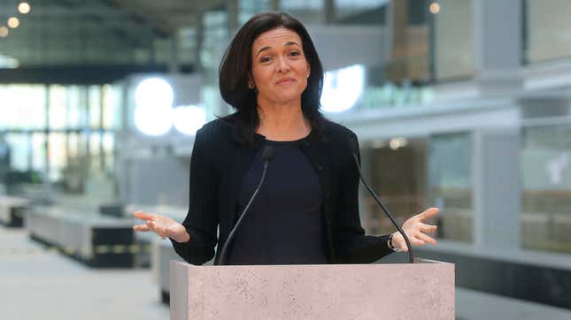 Image for article titled You&#39;ll Never Guess What Sheryl Sandberg Thinks About This Whole &#39;Break Up Facebook&#39; Thing